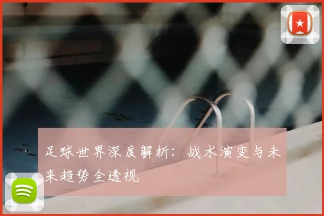 足球世界深度解析:战术演变与未来趋势全透视